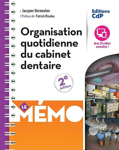Mémo organisation quotidienne du cabinet dentaire