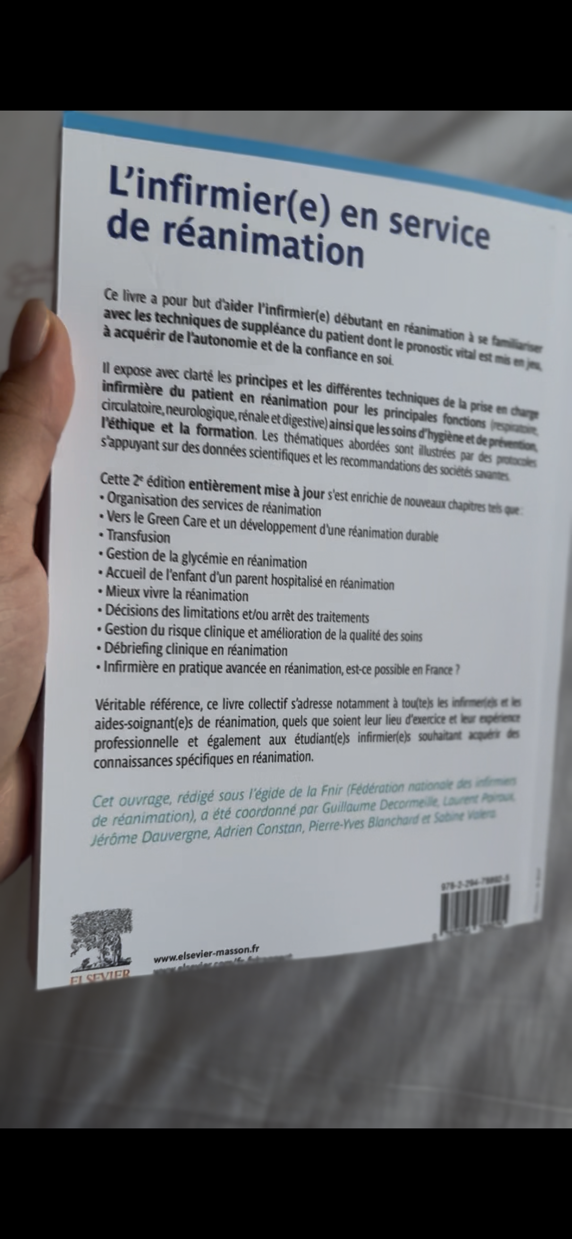 L'infirmier(e) en service de réanimation