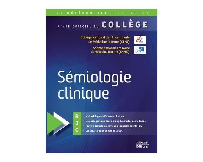 SEMIOLOGIE CLINIQUE French Edition  by COLLEGE